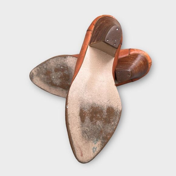 Women’s Town and Country Broques Shoe Sz 6.5 Vintage Pointed Toe Heels - Picture 7 of 10